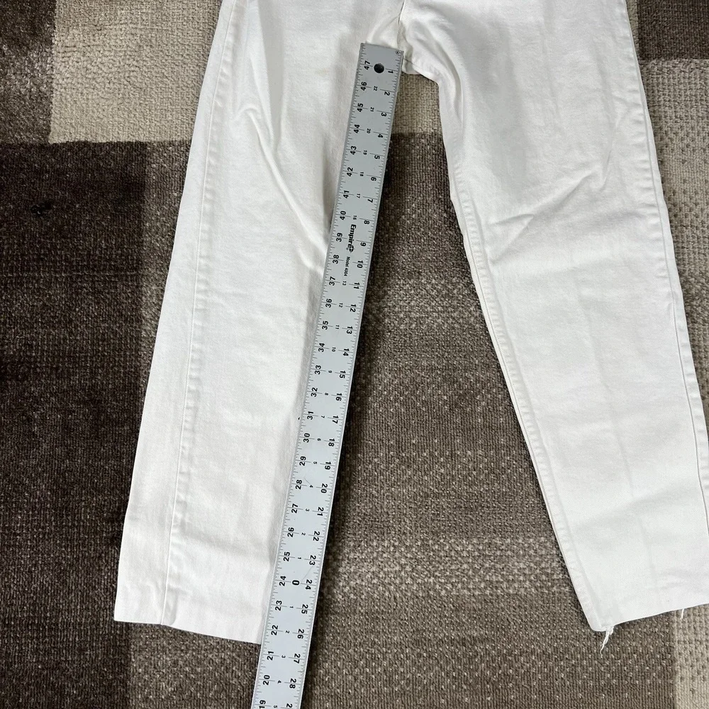 Vintage Wrangler For Woman Jeans‎ 10M White Denim High Rise Made In USA MSR01